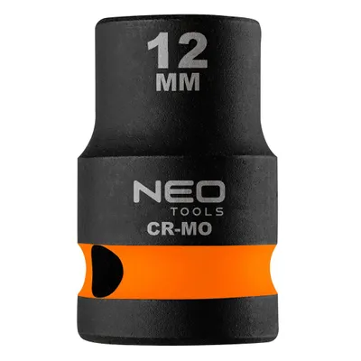 Obrázek produktu pro NEO TOOLS Rázová hlavice 1/2", 12 x 38 mm, Cr-Mo