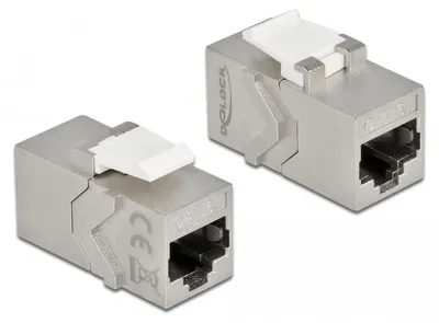 Image de Delock 86996 DELOCK Keystone Modul RJ45 Buchse zu RJ45 Buchse Cat.6A