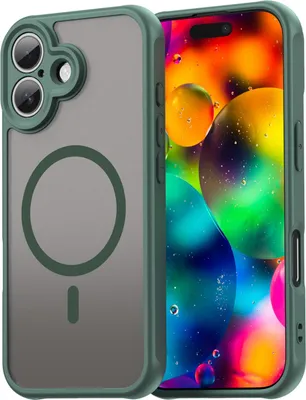 Produktbild von Matte Case Magsafe für iPhone 17 Schutzhülle Kratzfest Passgenau in Grün