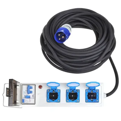 Productafbeelding van ProPlus stekkerdoos voor camping/aanhanger, 10 meter, 3x Schuko