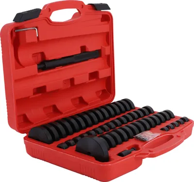 Produktbild von 52-tlg. Radlager Druckstück Montagescheiben Treibsatz Press Werkzeug 18-65 mm