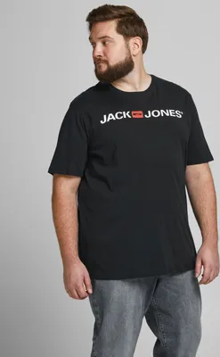 Image de Jack & Jones T-Shirt Homme JJECORP Logo Manches Courtes Plus Size |