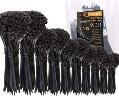 Immagine prodotto di Set di fascette resistenti ai raggi UV, 100-300 mm x 36 mm, nero, per cavi da giardino