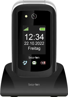 Produktbild von Beafon SL720i, Klappgehäuse, Single SIM, 7,11 cm (2.8"), Bluetooth, 1000 mAh, Schwarz, Silber