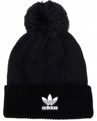 Produktbild von Adidas - "Adicolor" Mütze Bommel für Damen PP335 (Einheitsgröße) (Schwarz)
