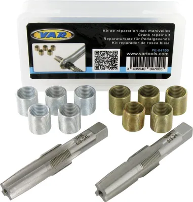 Immagine prodotto di Kit di riparazione filettatura pedale VAR PE-04700 5/8x24 tpi - bracci della pedivella professionali...