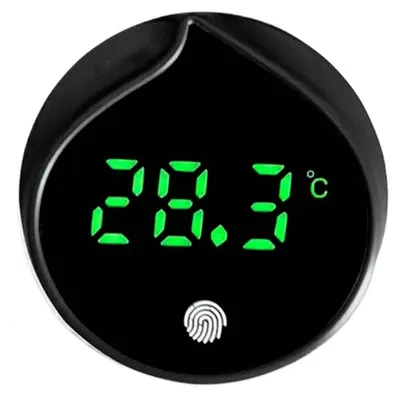 Produktbild von Präzises Wasserthermometer für Becken mit Axolotl oder Schildkröte – Anzeigebereich 0–60°C, Abweichung unter 0,5°C, Aktualisierung alle 5 Sekunden