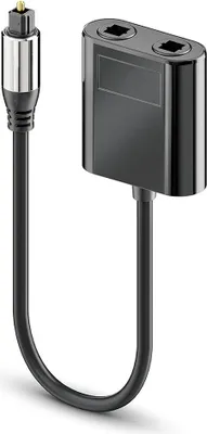 Image de INF Répartiteur Audio Optique Fibre 0.25m - Adaptateur Toslink SPDIF 1 vers 2