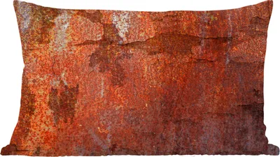 Produktbild von MuchoWow® Zierkissen Sofakissen Wohnzimmer Dekokissen 60x40 cm Retro - Rost - Eisen - Kopfkissen - Polster mit Foto