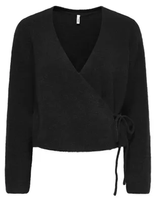 Produktbild von Only ONLLIVA LS V-NECK WRAP KNT Black XS