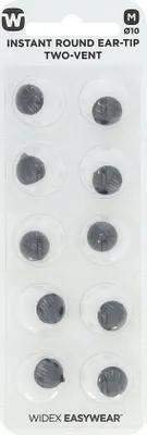 Produktbild von Widex Instant Round Ohrstöpsel mit zwei Belüftungsöffnungen M