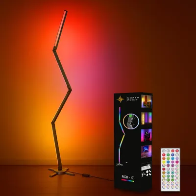 Produktbild von Northpoint RGB LED Stehlampe Faltbar Digitale LEDs 178 cm hoch Wandleuchte Musik- & Farbeffekte