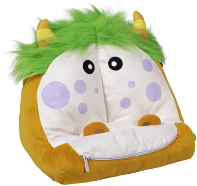 Obrázok produktu pre Bookmonster Deluxe Luca - vankúš na čítanie - oranžový/zelený/biely