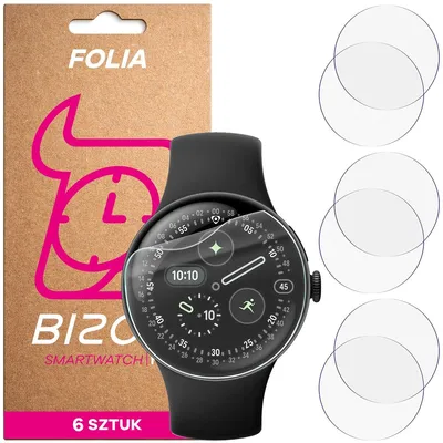 Produktbild von 6x Schutzfolie für den Bildschirm für Google Pixel Watch 4 41 mm, Bizon Watch HydroFlex