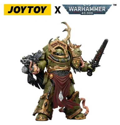 Produktbild von Joy Toy (CN) JT02885 - Warhammer 40,000 Actionfigur Death Guard Blightlord Terminator 3 with Combi-bolter and Bubotic Blade 14 cm - Neu