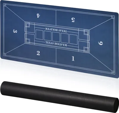 Zdjęcie produktu dla Mata na stół pokerowy, 120x60 cm, antypoślizgowa, wodoodporna