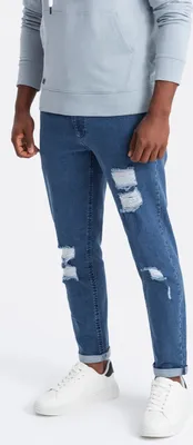 Produktbild von Ombre Clothing Denim-Hosen für Männer Omarr Blau L