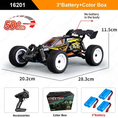 Produktbild von Teeggi RC Auto 16201 4WD Offroad Renn-Buggy Gelb