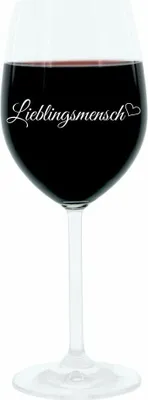 Immagine prodotto di Leonardo Weinglas 400 ml, Lieblingsmensch, Geschenk Stimmungsglas mit lustiger Gravur, Moodglas, 22 cm