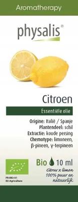 Obrázek produktu pro Esenciální citronový olej (CITRON) BIO 10 ml - PHYSALIS