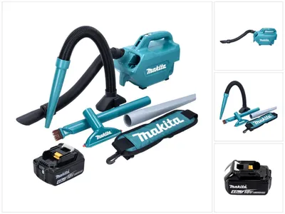 Produktbild von Makita DCL 184 M1 Akku Staubsauger 18 V 54 mbar 0,5 l + 1x Akku 4,0 Ah - ohne Ladegerät