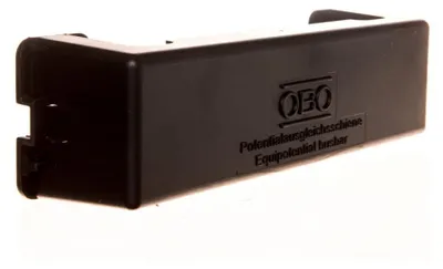 Obrázek produktu pro Lišta pro vyrovnání potenciálů vně VA černá - Potenciální vyrovnávací tyč 1809 A