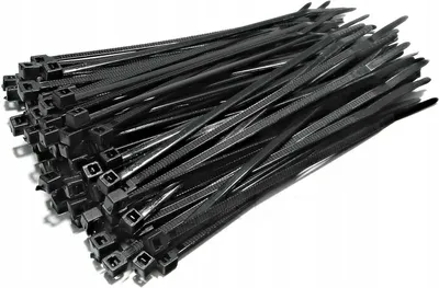 Zdjęcie produktu dla Opaska zaciskowa 2,5x200mm 100 szt czarna Elektro