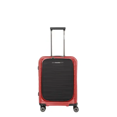 Obrázek produktu pro Kufr na kolečkách Travelite MOOBY 4w S s přední kapsou, červený