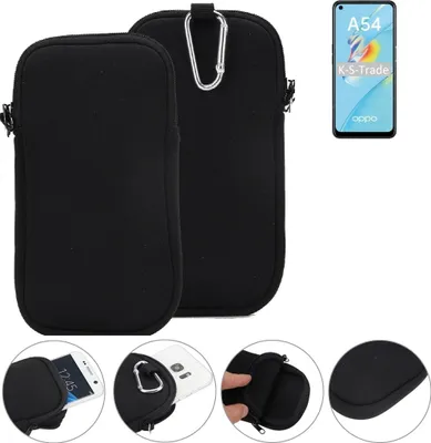 Produktbild von K-S-Trade Neopren-Hülle Handyhülle kompatibel mit Oppo A54 Schutzhülle Neoprenhülle Sleeve Schutz-Hülle Gürtel Tasche Case Holster Handytasche