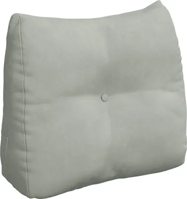 Zdjęcie produktu dla vidaXL Poduszka na plecy jasnoszara 60 x 24 x 50 cm aksamitna