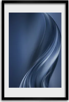 Produktbild von Bild - Bilderrahmen - 40 cm x 60 cm - MDF - Rahmen - Wandkunst - Abstrakte Welle