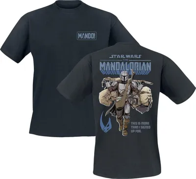 Produktbild von Star Wars T-Shirt Herren The Mandalorian - Mando schwarz 3XL