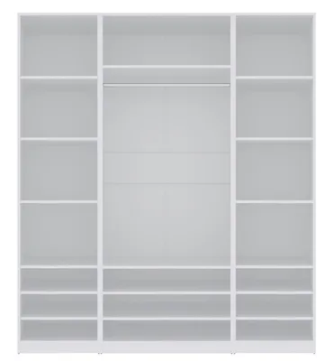 Produktbild von Marmex Möbel Mehrzweckschrank-Set TRES SET W  Garderobenschrank 180 x 206 x 51 cm Weiß