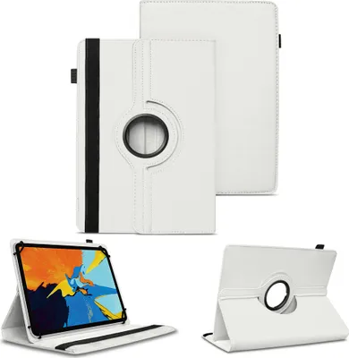 Produktbild von Schutzhülle für Oukitel OT8 OT9 OT11 OT12 Tablet Hülle Tasche 360 Grad DrehbarFarben:Weiss