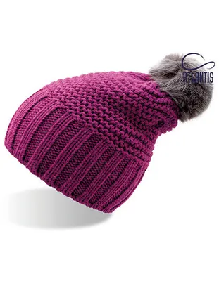 Immagine prodotto di Cappello invernale Monte Bianco Beanie - Colore: Fucsia/Grigio - Taglia: Unica