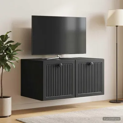 Immagine prodotto di Maison Exclusive - Mobile TV da parete nero 59,5 x 41 x 30 cm