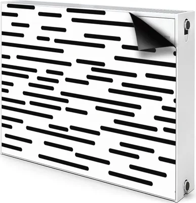 Produktbild von Magnet Verkleidung Abdeckung Heizkörperabdeckung Heizkörperabdeckung 90x60 cm  - Unterbrochen, Linien