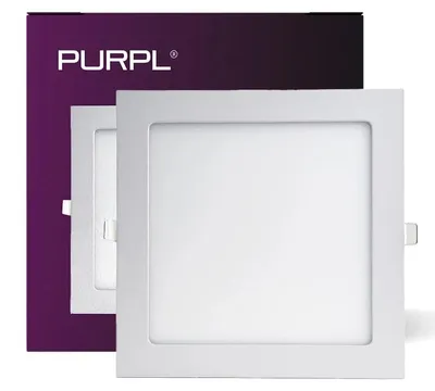 Productafbeelding van LED inbouwspots | 12W | 170x170mm | Warm wit (3000K) | IP40 | Vierkant | Wit