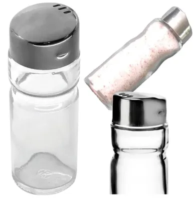 Obrázek produktu pro solnička pepřenka kořenka skleněná dóza na koření 50 ml kuchyňský zásobník