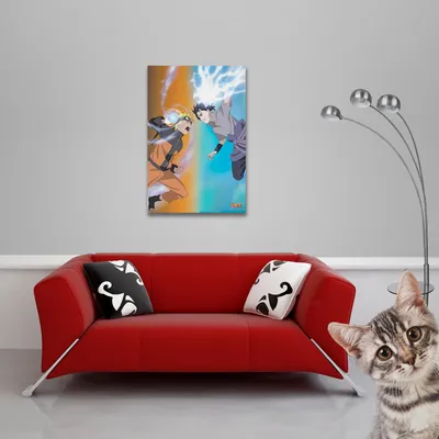 Immagine prodotto di Naruto Shippuden - Poster - Naruto vs Sasuke + 1 OB poster dimensioni 61x91,5cm