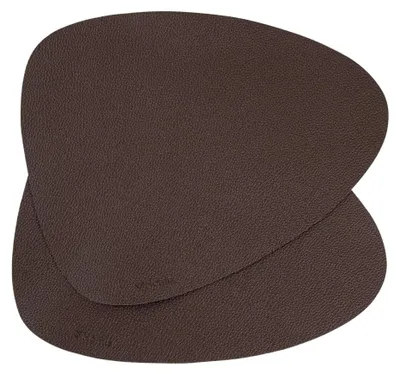 Produktbild von HOMLA FEMELO-Tischmatten, braun, 2er-Set, 38 cm