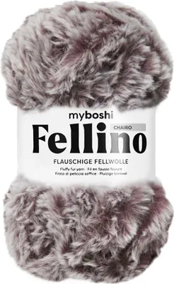Produktbild von myBoshi Fellino, Braun, Polyester, 65 m, 100% polyester, Chairo, 100 g