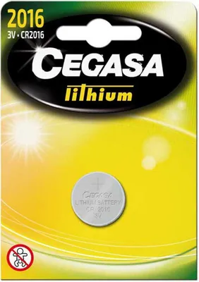 Produktbild von Cegasa Batterie Lithium Knopf cr2016 3v bt Blister