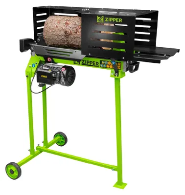 Produktbild von Zipper ZI-HS7TU, Elektrischer Holzspalter, 7 t, 52 cm, 25 cm, 3,5 l, Schwarz, Hellgrün