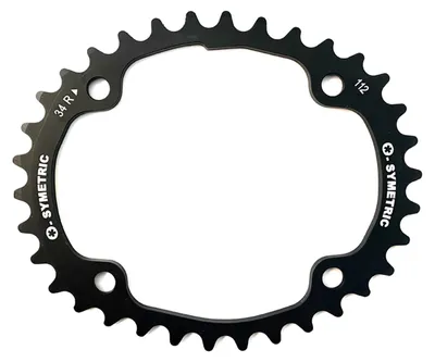 Produktbild von Stronglight Kettenblatt O.Symetric Campa 34t / Ø 112 mm schwarz