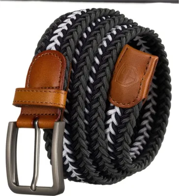 Produktbild von Peterson Herrengürtel mit klassischer Schnalle Spilge grau weiß 115 cm