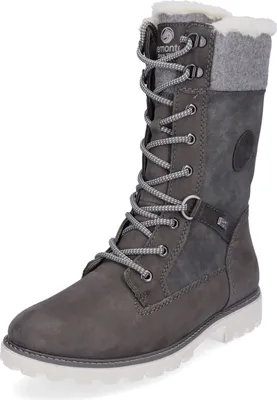 Produktbild von Remonte Damen Winter Schnürboot grau