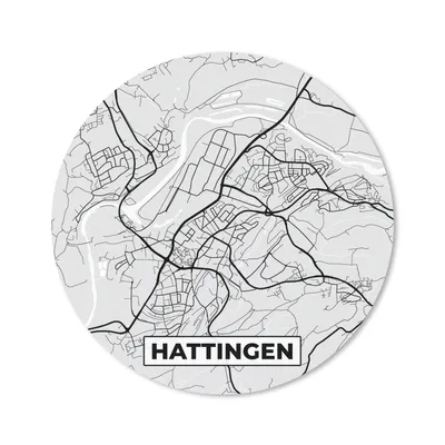 Produktbild von MuchoWow® Mauspad Mousepad Hattingen - Stadtplan - Karte - Deutschland 30x30 cm - Mousepads - Maus Mat - Pad - Mausunterlage - Tischunterlage - Schreibtischmatten