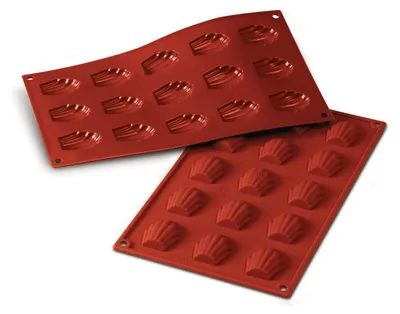 Produktbild von silikomart | SF031 Silikonform für MADELEINE Monoportionen, antihaftbeschichtet,