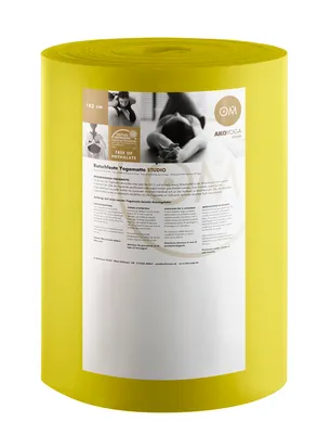Produktbild von yogabox Rollenware Yogamatte Premium - mangogelb 30 m x 60 cm x 3 mm